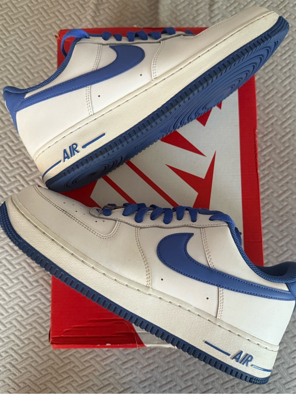 Nike Air Force 1 Low ‘07 Medium Blue — White / Blue Men's Sneakers